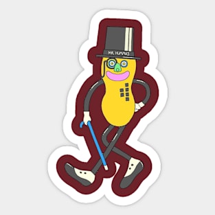 mr nuts Sticker